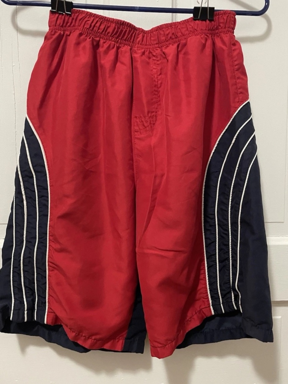 Sand N Sun Vintage Boys Red/Blue Swim Trunks Size XL (14/16)